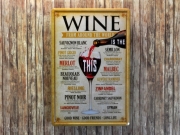 Blechschild *Wine from around the World*